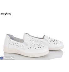 Туфлі жіночі на літо (8 пар р.37-42) білий  "HORSE"