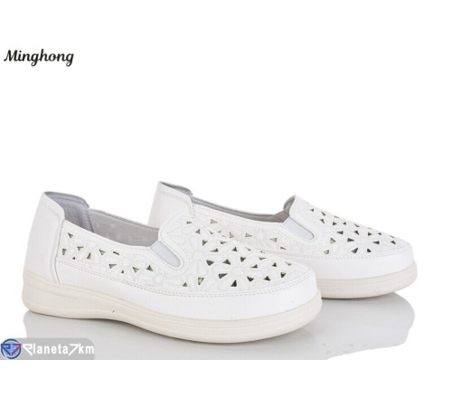 Туфлі жіночі на літо (8 пар р.37-42) білий  "HORSE"