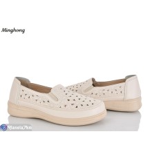 Туфлі жіночі на літо (8 пар р.37-42) бежевий  "HORSE"