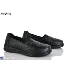 Туфлі жіночі на літо (8 пар р.37-42) чорний  "HORSE"