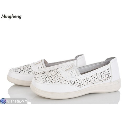 Туфлі жіночі на літо (8 пар р.37-42) білий  "HORSE"