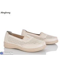 Туфлі жіночі на літо (8 пар р.37-42) бежевий  "HORSE"