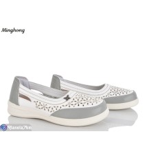 Туфлі жіночі на літо (8 пар р.37-42) білий  "HORSE"