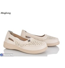 Туфлі жіночі на літо (8 пар р.37-42) бежевий  "HORSE"