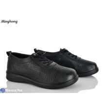 Туфлі жіночі на літо (8 пар р.37-42) чорний  "HORSE"