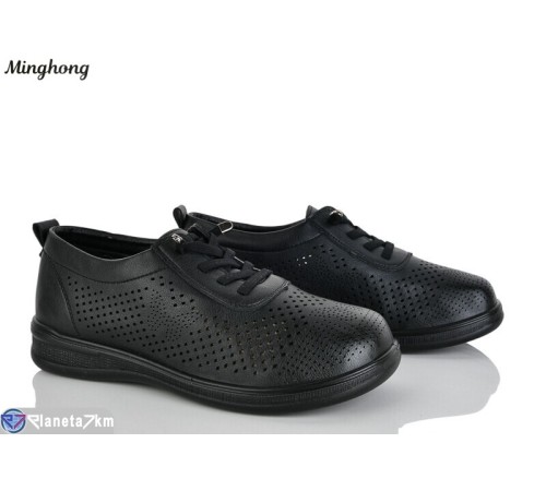 Туфлі жіночі на літо (8 пар р.37-42) чорний  "HORSE"