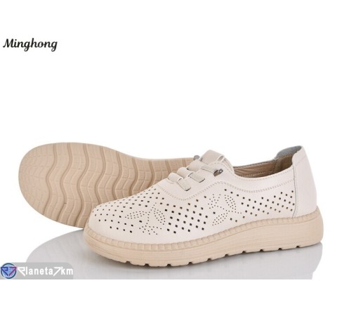 Туфлі жіночі на літо (8 пар р.36-41) бежевий  "HORSE"