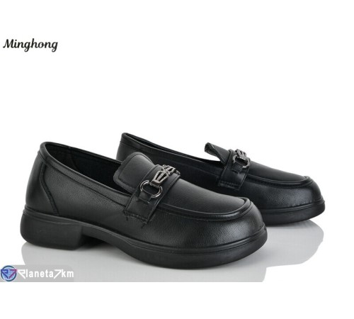 Туфлі жіночі на весну/осінь (8 пар р.36-41) чорний  "HORSE"