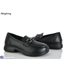 Туфлі жіночі на весну/осінь (8 пар р.36-41) чорний  "HORSE"