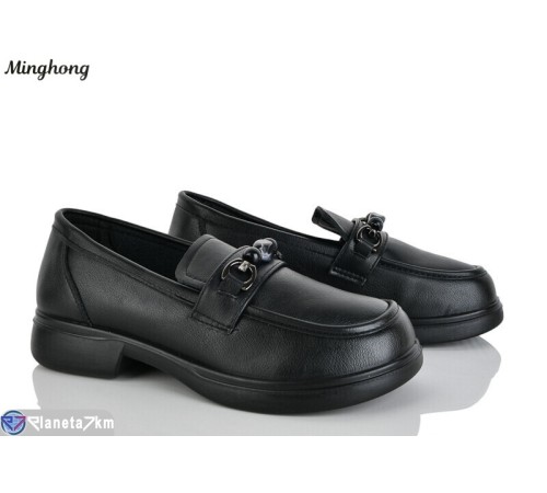 Туфлі жіночі на весну/осінь (8 пар р.36-41) чорний  "HORSE"