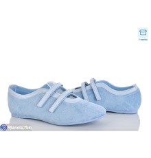 Балетки жіночі на літо (8 пар р.36-41) блакитний  "Mirella"