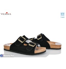Шлепки жіночі на літо (8 пар р.36-40) чорний  "Veagia-ADA"