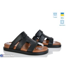 Шлепки жіночі на літо (6 пар р.36-40) чорний  "Linda"