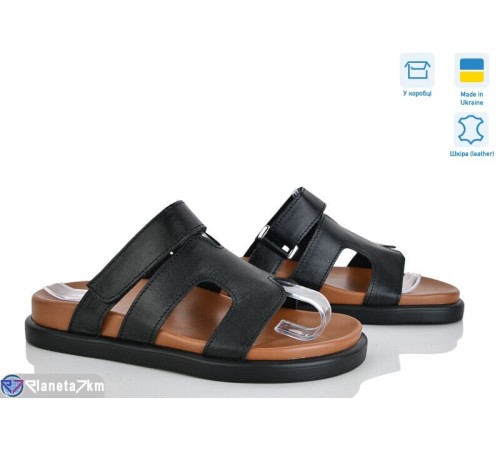 Шлепки жіночі на літо (6 пар р.36-40) чорний  "Linda"