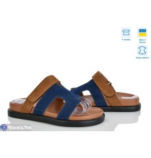 Шлепки жіночі на літо (6 пар р.36-40) синій  "Linda"