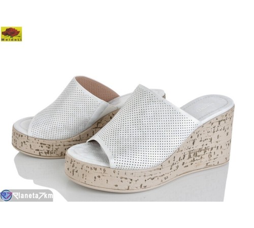 Шлепки жіночі на літо (8 пар р.36-40) білий  "Mei De Li"