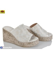 Шлепки жіночі на літо (8 пар р.36-40) бежевий  "Mei De Li"