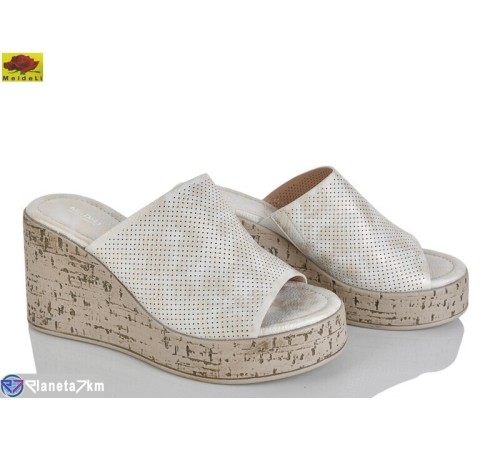 Шлепки жіночі на літо (8 пар р.36-40) бежевий  "Mei De Li"