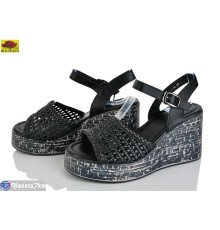 Босоніжки жіночі на літо (8 пар р.36-40) чорний  "Mei De Li"