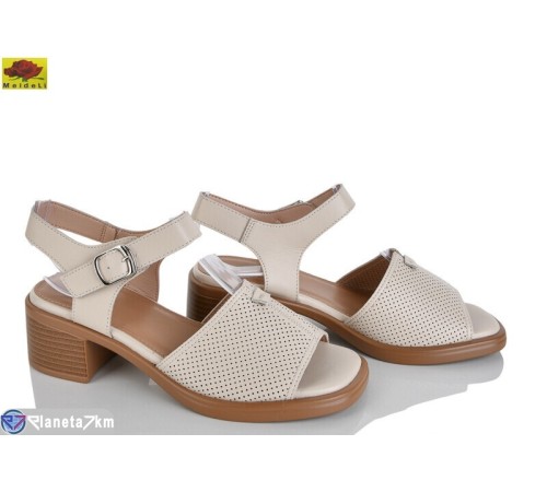 Босоніжки жіночі на літо (8 пар р.36-40) бежевий  "Mei De Li"