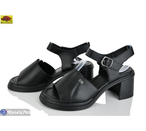 Босоніжки жіночі на літо (8 пар р.36-40) чорний  "Mei De Li"