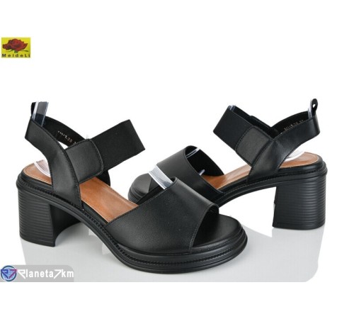 Босоніжки жіночі на літо (8 пар р.36-40) чорний  "Mei De Li"