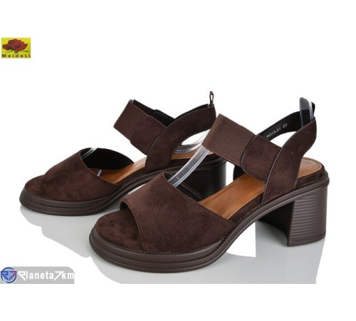 Босоніжки жіночі на літо (8 пар р.36-40) коричневий  "Mei De Li"