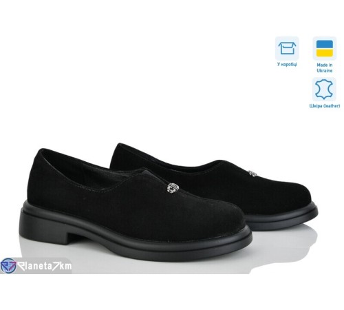 Туфлі жіночі на весну/осінь (6 пар р.36-40) чорний  "Linda"
