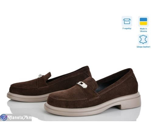 Туфлі жіночі на весну/осінь (6 пар р.36-40) коричневий  "Linda"