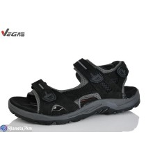 Сандалі чоловічі на літо (8 пар р.41-46) чорний  "Supo-Vegas"