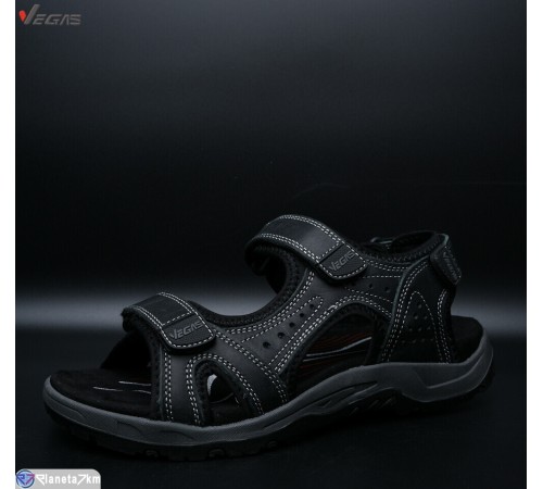 Сандалі чоловічі на літо (8 пар р.41-46) чорний  "Supo-Vegas"