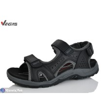 Сандалі чоловічі на літо (8 пар р.41-46) чорний  "Supo-Vegas"