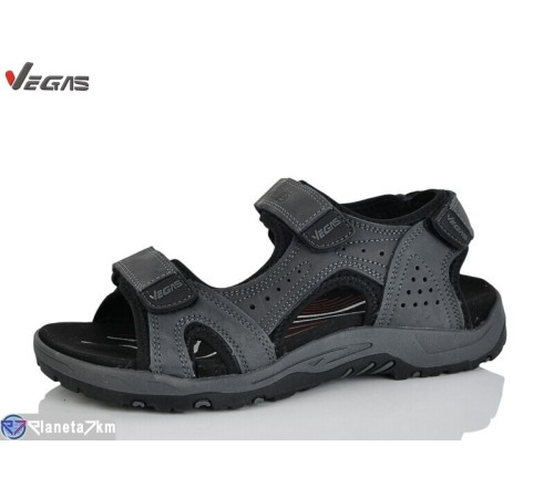 Сандалі чоловічі на літо (8 пар р.41-46) сірий  "Supo-Vegas"