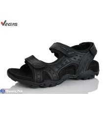 Сандалі чоловічі на літо (8 пар р.41-46) чорний  "Supo-Vegas"