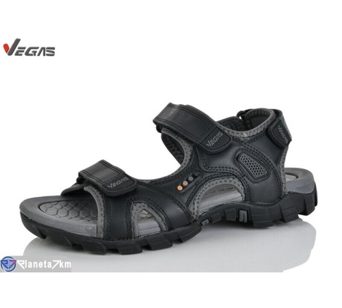 Сандалі чоловічі на літо (8 пар р.41-46) чорний  "Supo-Vegas"