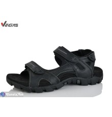 Сандалі чоловічі на літо (6 пар р.46-49) чорний  "Supo-Vegas"