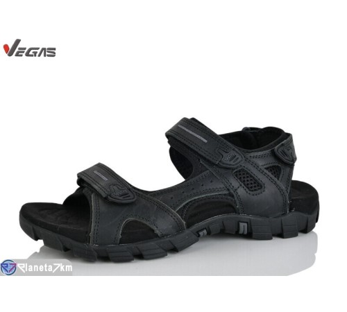 Сандалі чоловічі на літо (6 пар р.46-49) чорний  "Supo-Vegas"