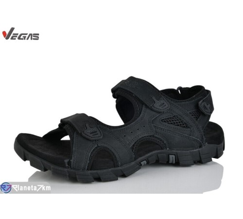 Сандалі чоловічі на літо (6 пар р.46-49) чорний  "Supo-Vegas"
