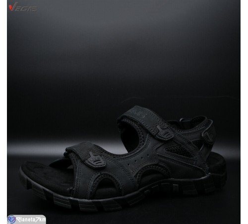 Сандалі чоловічі на літо (6 пар р.46-49) чорний  "Supo-Vegas"