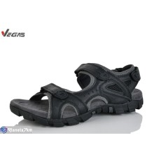 Сандалі чоловічі на літо (6 пар р.46-49) чорний  "Supo-Vegas"