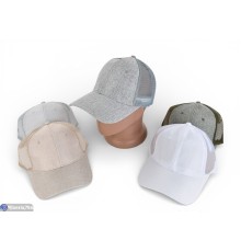 Кепка чоловіча на літо (5 шт. р.сетка 56-58) мікс  "CAROLLA"