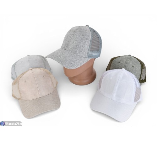 Кепка чоловіча на літо (5 шт. р.сетка 56-58) мікс  "CAROLLA"