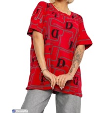 Футболка жіноча на літо (4 шт. р.сетка 4XL-5XL) червоний  "Masari"