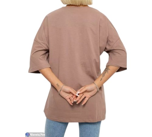 Футболка жіноча на літо (4 шт. р.сетка L-XL) коричневий  "Masari"