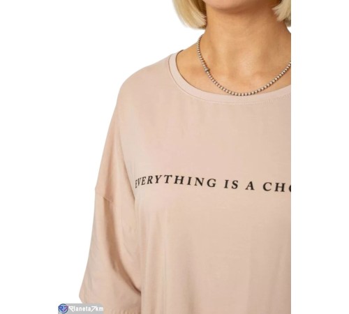 Футболка жіноча на літо (4 шт. р.сетка L-XL) бежевий  "Masari"