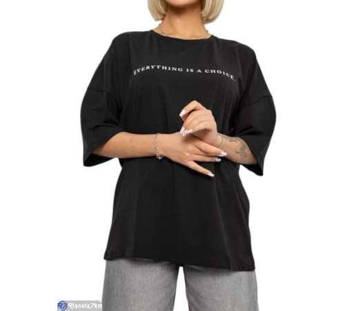 Футболка жіноча на літо (4 шт. р.сетка L-XL) чорний  "Masari"