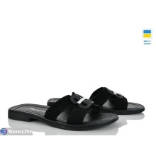 Шлепки жіночі на літо (8 пар р.36-41) чорний  "FOX"