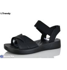 Босоніжки жіночі на літо (8 пар р.36-41) чорний  "Trendy"