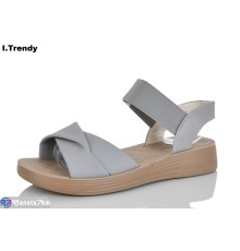 Босоніжки жіночі на літо (8 пар р.36-41) сірий  "Trendy"