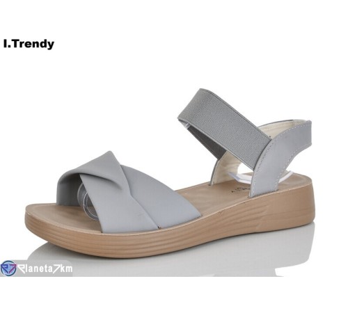 Босоніжки жіночі на літо (8 пар р.36-41) сірий  "Trendy"